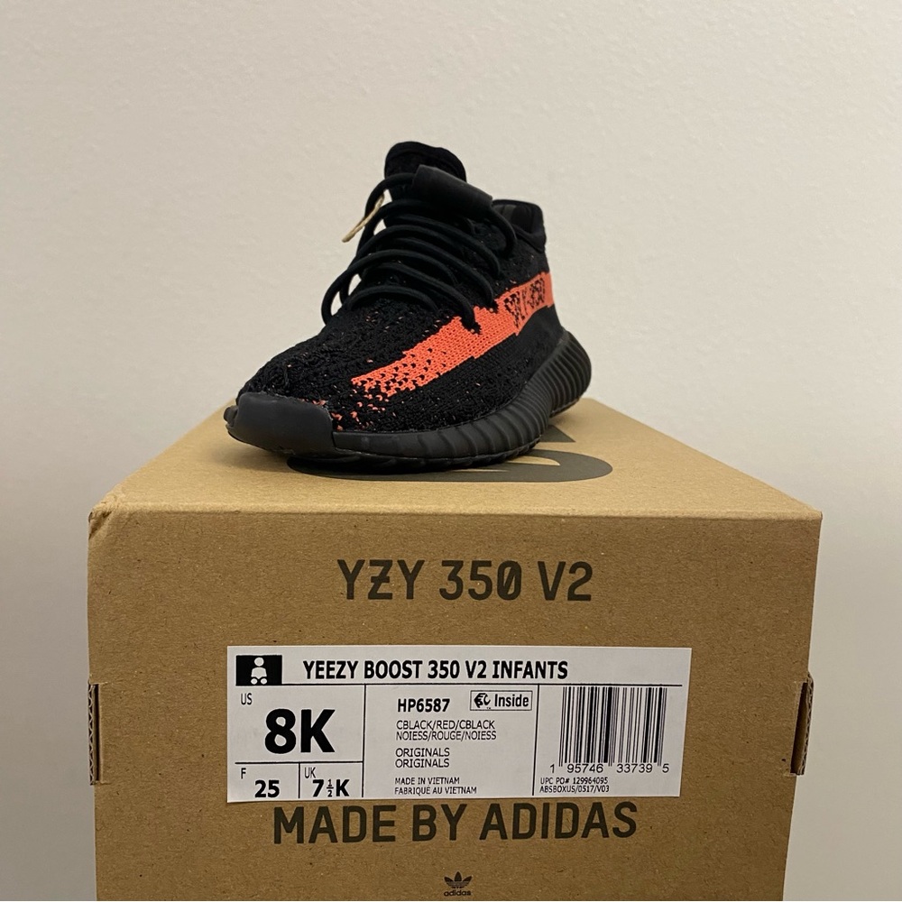 Adidas Yeezy 350 “Core Red” baby / infant / toddler size 8k